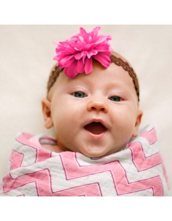 Набор пеленок SwaddleDesigns SwaddleLite Chic Chevron Lite Pink