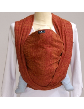 Слинг-шарф Didymos, Indio Rubin-Mandarine (рубин-мандарин)