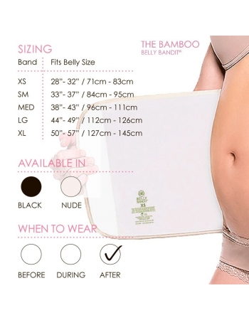 Бандаж послеродовой Belly Bandit Bamboo, черный