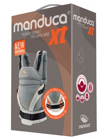 Эргорюкзак Manduca XT, Grey-White (серый с белым)