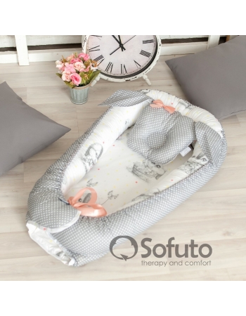 Позиционер для сна новорожденного Babynest, Cute Rabbit