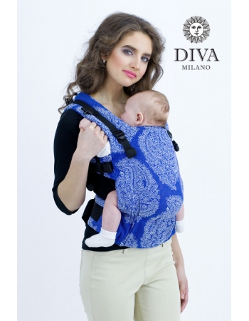 Эрго-рюкзак Diva Essenza Azzurro Linen One! со льном