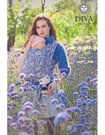 Эрго-рюкзак для новорожденных Diva Milano Rose Azzurro Simple One!