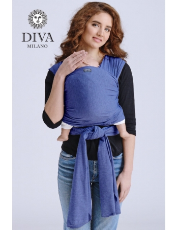 Трикотажный слинг для новорожденных Diva Stretchy, Blu