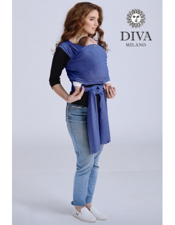 Трикотажный слинг для новорожденных Diva Stretchy, Blu