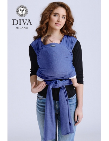 Трикотажный слинг для новорожденных Diva Stretchy, Blu