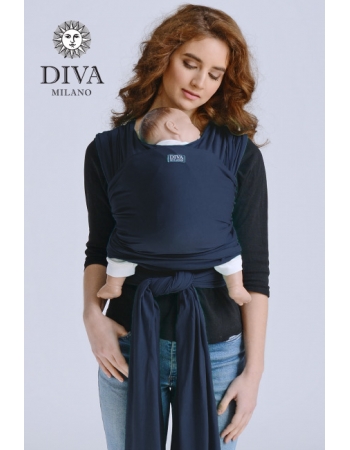 Трикотажный слинг для новорожденных Diva Stretchy, Navy