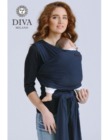 Трикотажный слинг для новорожденных Diva Stretchy, Navy