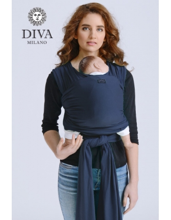 Трикотажный слинг для новорожденных Diva Stretchy, Navy