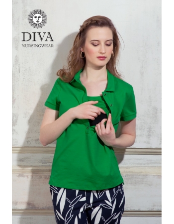 Топ для кормления Diva Nursingwear Polo, цвет Aloe