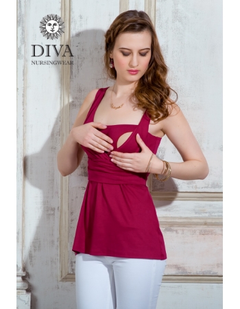 Топ для кормящих и беременных Diva Nursingwear Alba, цвет Berry