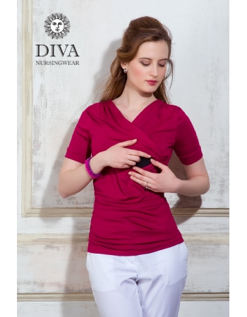 Топ для кормящих и беременных Diva Nursingwear Lucia, цвет Berry