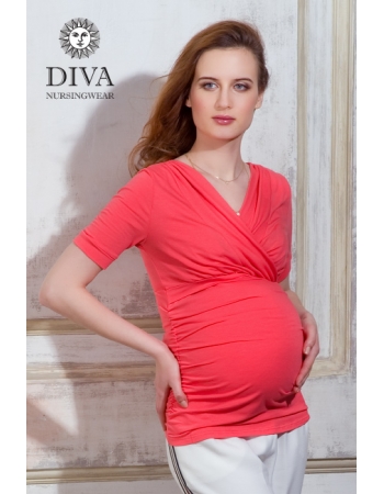 Топ для кормящих и беременных Diva Nursingwear Lucia, цвет Corallo