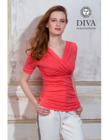 Топ для кормящих и беременных Diva Nursingwear Lucia, цвет Corallo