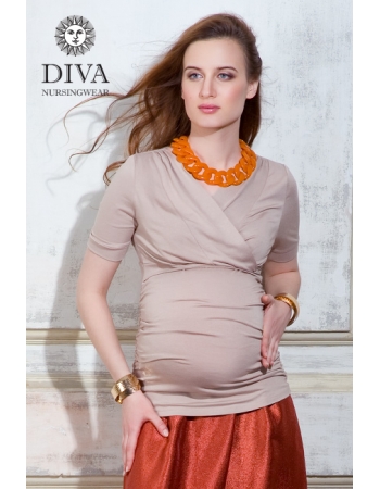 Топ для кормящих и беременных Diva Nursingwear Lucia, цвет Grano