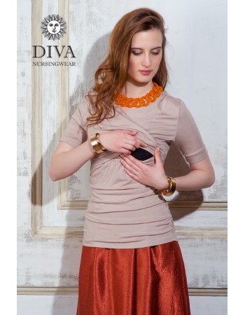 Топ для кормящих и беременных Diva Nursingwear Lucia, цвет Grano