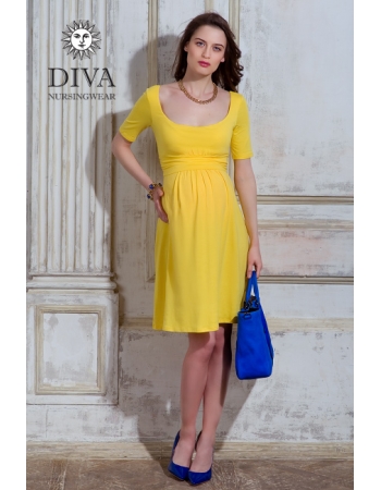 Платье для кормящих и беременных Diva Nursingwear Stella, Limone