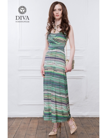 Сарафан для кормящих и беременных Diva Nursingwear Alba Maxi, Kiwi