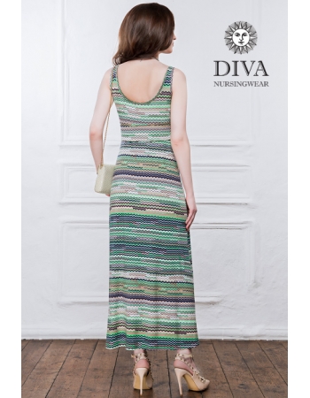 Сарафан для кормящих и беременных Diva Nursingwear Alba Maxi, Kiwi